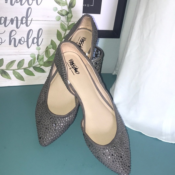 Mossimo sparkly D’Orsay pointed toe flats sz 8.5 - Picture 2 of 9